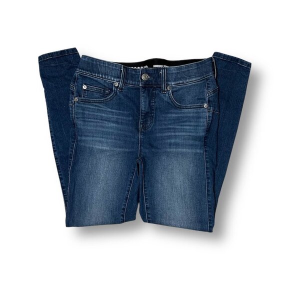 Torrid 10R Blue Bombshell Premium Stretch Skinny Jeans Mid Rise Denim Dark Wash - Picture 6 of 12